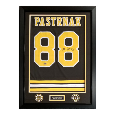 David Pastrnak Signed / Autographed Home Jersey Photo 8x10 - Boston ProShop