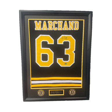 Brad Marchand Autographed Jerseys, Signed Brad Marchand Inscripted Jerseys