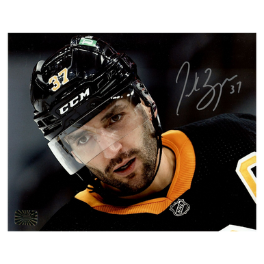 Patrice Bergeron Signed / Autographed Away Jersey Photo 16x20