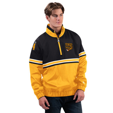 Bruins Starter Vintage Hit And Run Half-Zip Pullover Jacket