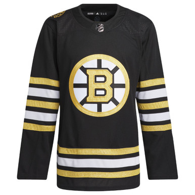 Customizable Boston Bruins Centennial Adidas Primegreen Authentic NHL Hockey Jersey - Away / M/50