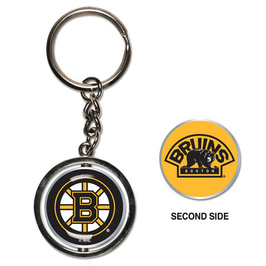 NHL Boston Bruins Stanley Cup 2019 Revolving Key Chain Key Ring - New