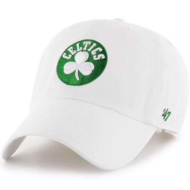 Men's '47 White Boston Celtics Downburst Hitch Snapback Hat