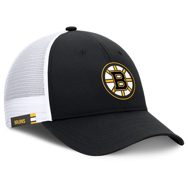 Men's Fanatics Black Boston Bruins 2025 NHL Draft Authentic Pro On-Stage Podium A-Frame Adjustable Hat
