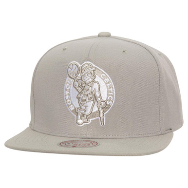 Celtics Mitchell & Ness Evergreen Gray SnapBack Cap