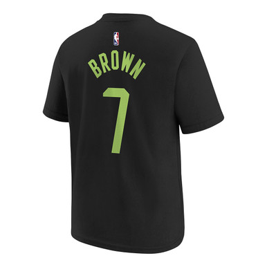 Brown Youth Nike 2024-25 City Edition Name and Number Tee - Boston