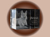 Pets, Anniversary or Memorials 3D Rectangle Shaped Crystal - several sizes and suitable for any photo