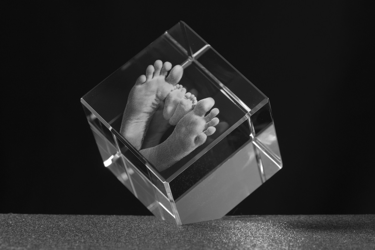 3D Classic Cube Shaped Crystal with 3 Options 3D Classic Cube Shaped Crystal with 3 Options