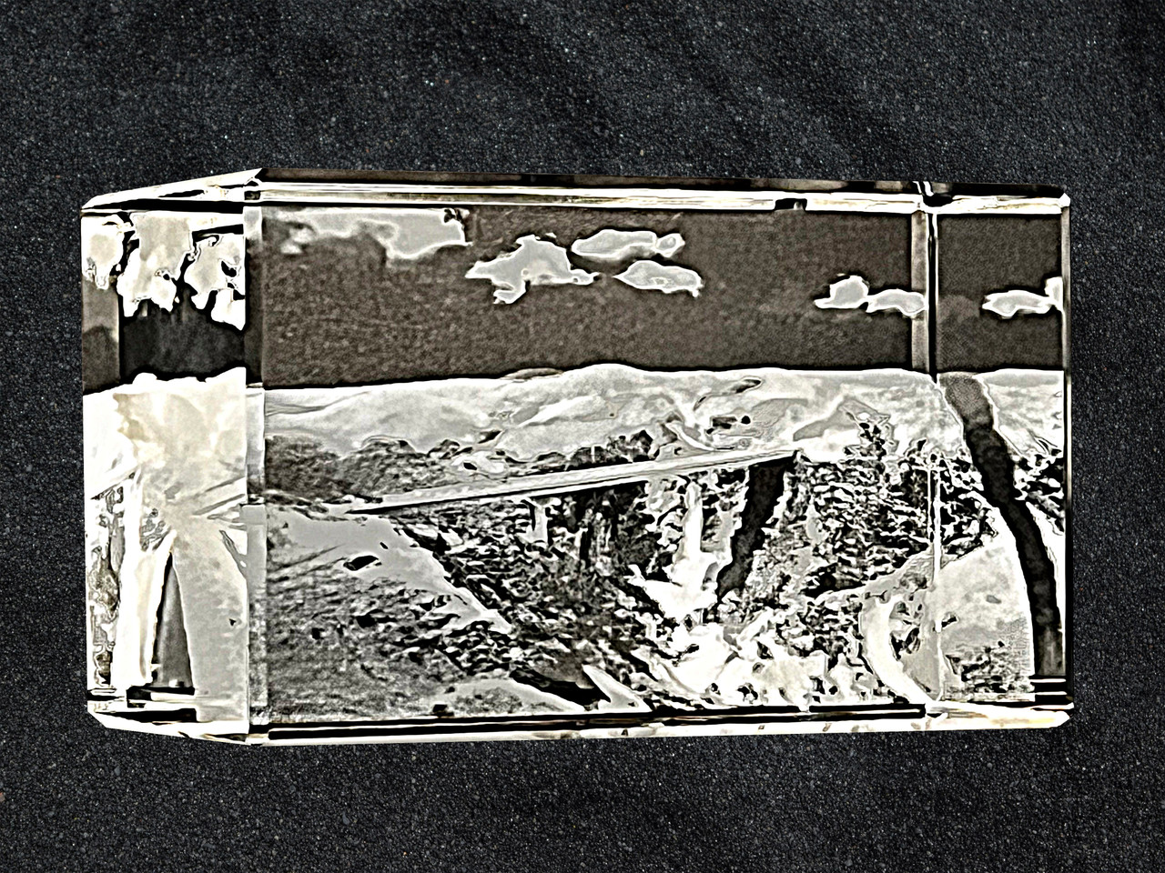 Pets, Anniversary or Memorials 3D Rectangle Shaped Crystal - several sizes and suitable for any photo