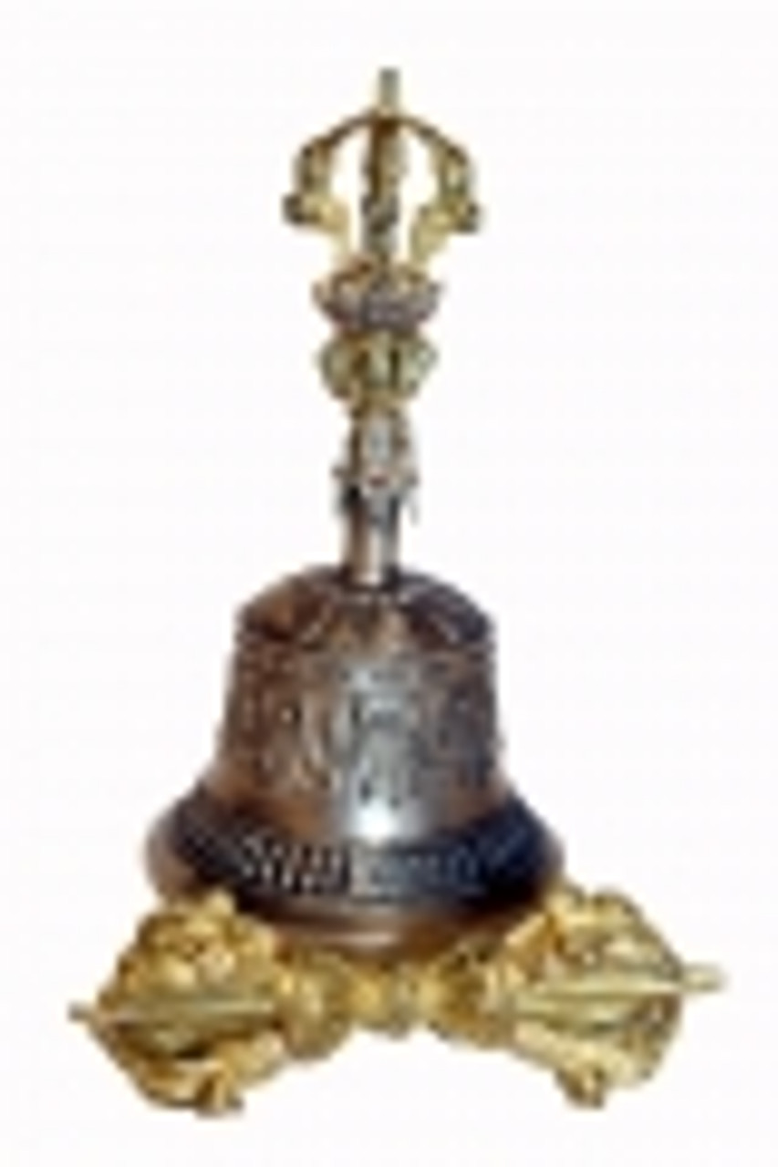 Windrose Trading - Bells & Tingshas TIBETAN BELL W/ DORJI 51418 H-343