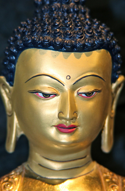 Tibet Medicine Buddha Statue. Bronze and Gold. At Tibet Spirit Store ...