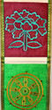 Tibet Mail Box Hanging With Deferints H.H Dlai Lama's Quortes 