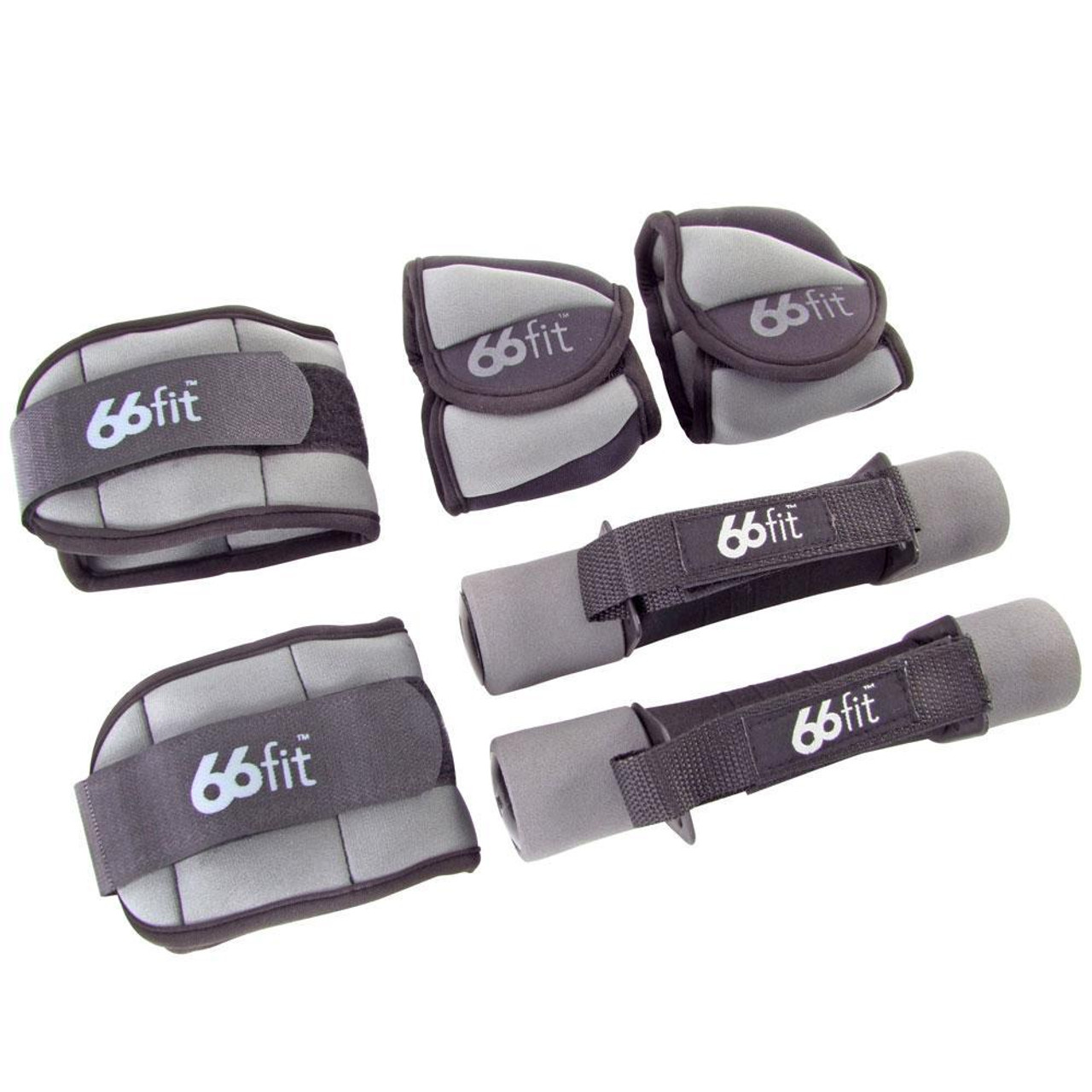 66fit Ankle Wrist and Dumbbells Weight Set 4kg