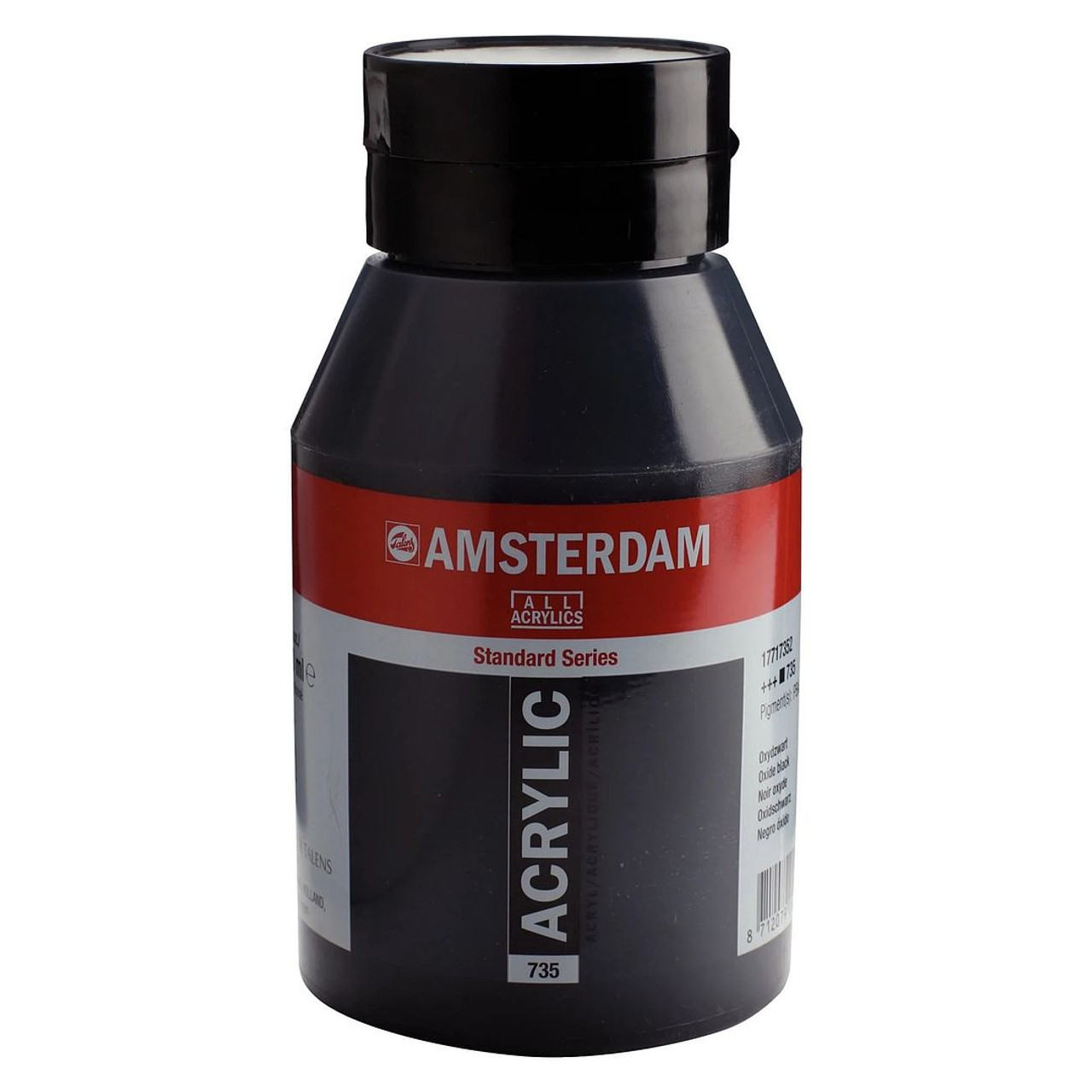 Amsterdam Standard Series Acrylic Paint - Oxide Black (735), 1000ml Jar