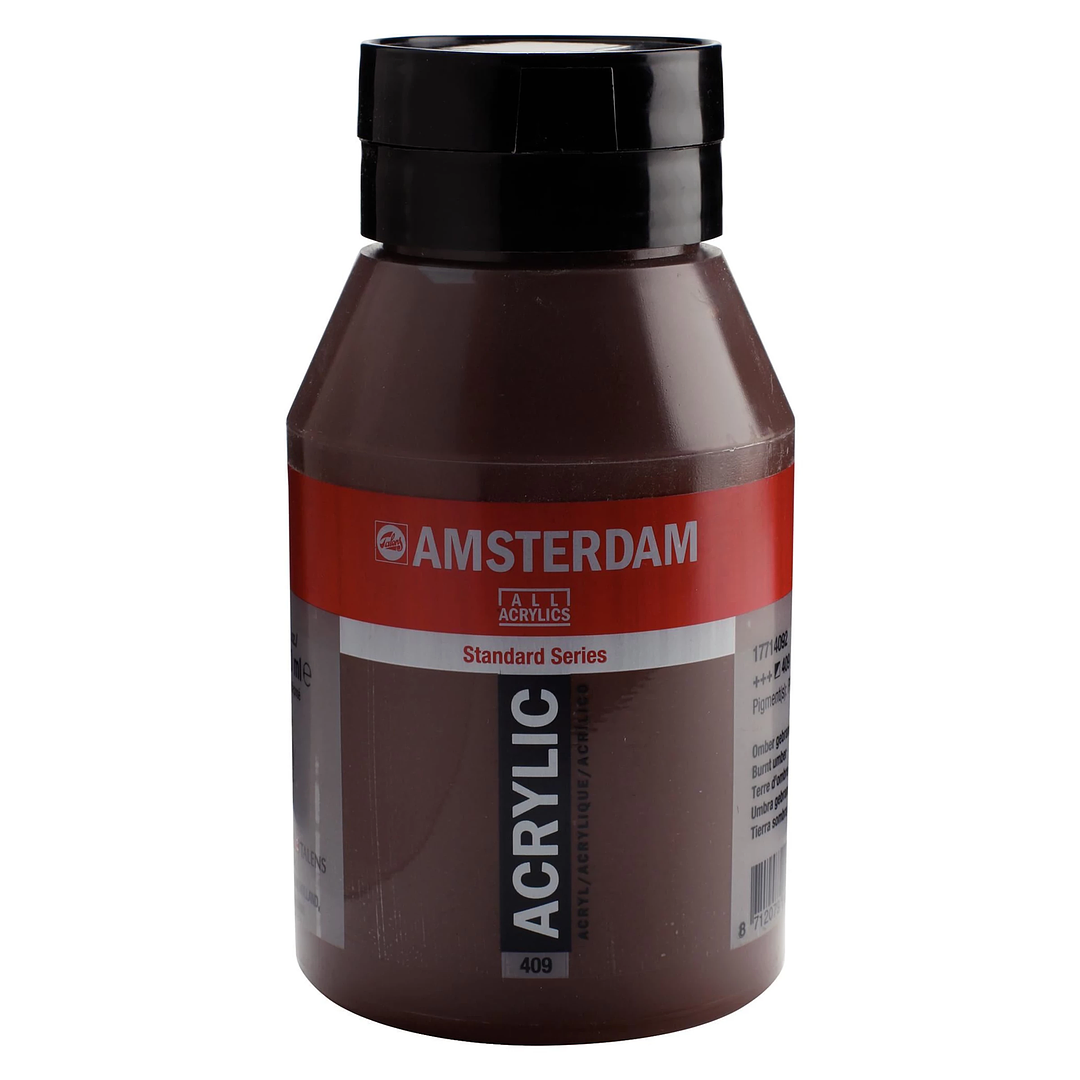 Amsterdam Standard Series Acrylic Jar 1000ml – Ultramarine Violet 507, Colore Acrilico Opaco, Alta Resistenza Alla Luce, Diluibile In Acqua