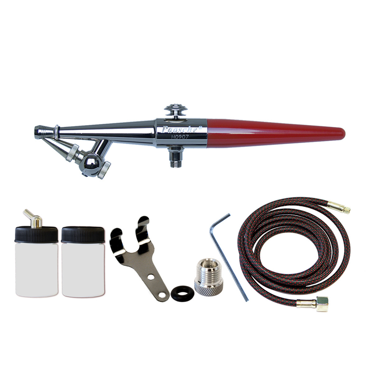 Paasche H-1AS (Formerly 2000H) Single Action External Mix Airbrush Set