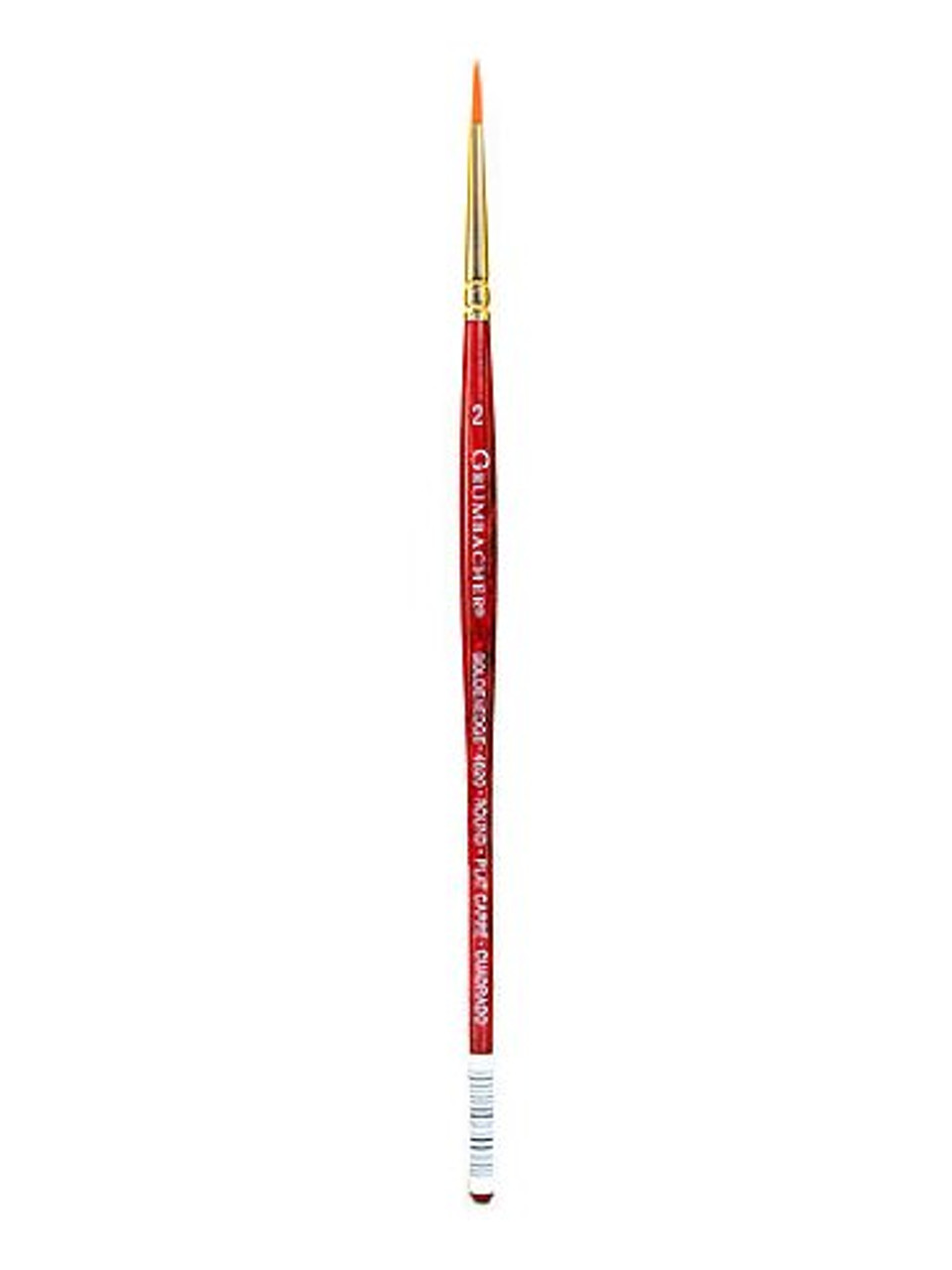 Grumbacher Goldenedge Synthetic Round Watercolor Brush, Size 2 (4620.2)