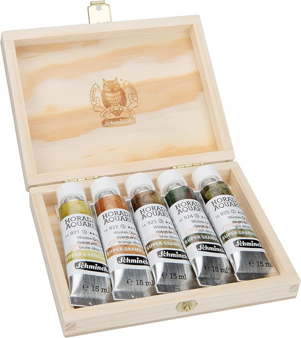 Schmincke Horadam Watercolor Desert Supergranulation Set of 5, 15ml Tubes #74869