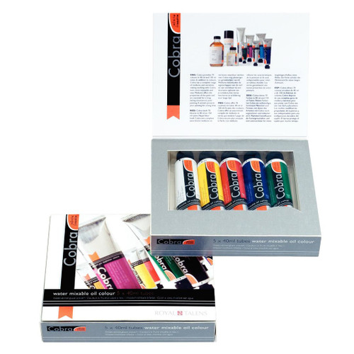 Cobra Artist Water-Mixable Oil Color Starter Set 5 | 40ml Tubes Cobra Artist Water-Mixable Oil Color Starter Set 5 | 40ml Tubes
