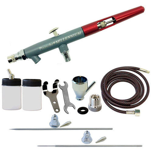 Paasche Millennium MIL-3AS Double Action Airbrush Set with Size 1, 3 and 5 Heads Paasche Millennium MIL-3AS Double Action Airbrush Set with Size 1, 3 and 5 Heads