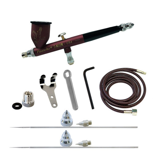 Paasche Talon Cranberry Frost Cerakote (w/Heads 1,2&3) Airbrush Set C-TG3AS-CFB