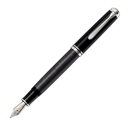 Pelikan Souverän 805 Stresemann Black-Anthracite Fountain Pen, Broad Nib