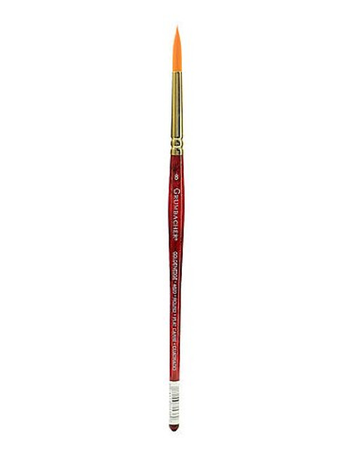 Grumbacher Goldenedge Synthetic Round Watercolor Brush, Size 8 (4620.8)