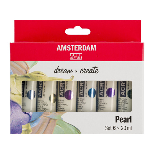 Amsterdam Standard Acrylic Pearl Paint Set | 6 x 20ml