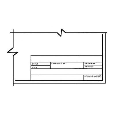 Clearprint Vellum Standard Title Block/Title Border, 10  Shts, 36 L X 24 W (10221228)