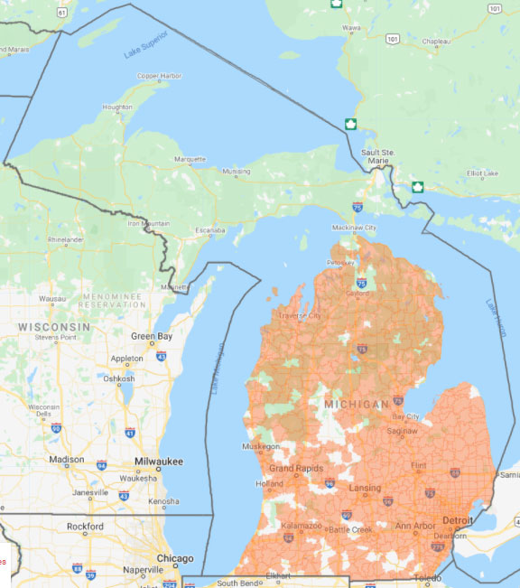 Shipping map - for our visually-impaired friends, the next paragraph will give you the details!