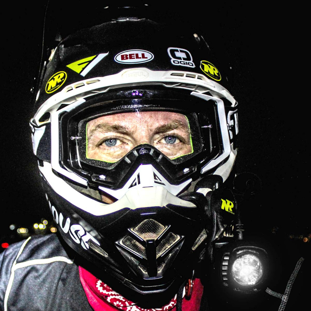 2025 NiteRider Pro 2200 MX Race (4 Cell) Helmet Mount Light