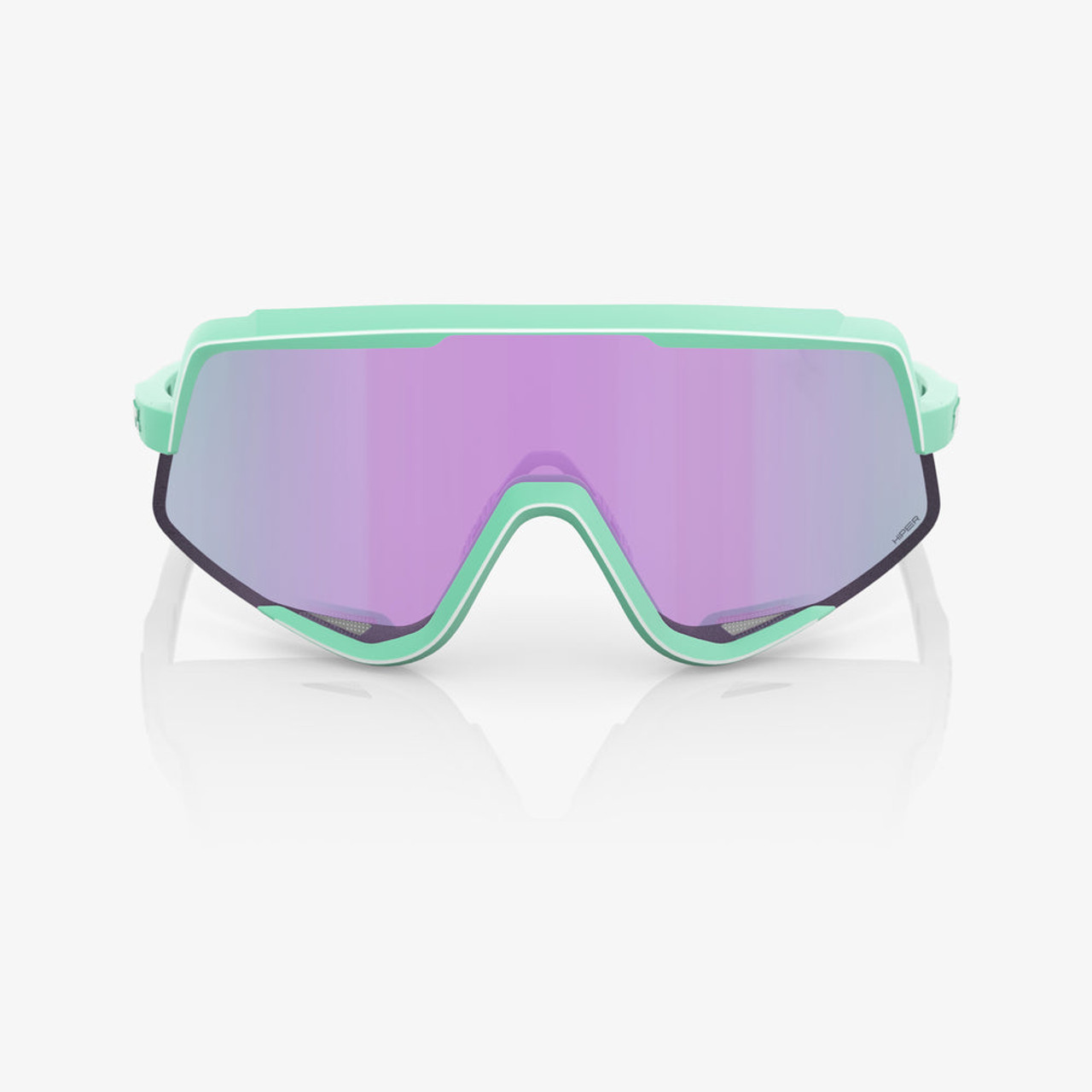 2023 100% GLENDALE® Soft Tact Mint HiPER® Lavender Mirror Lens Sunglasses