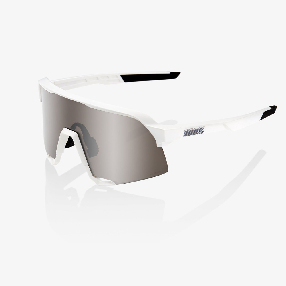 2025 100% S3 Matte White Hiper Silver Mirror Lens