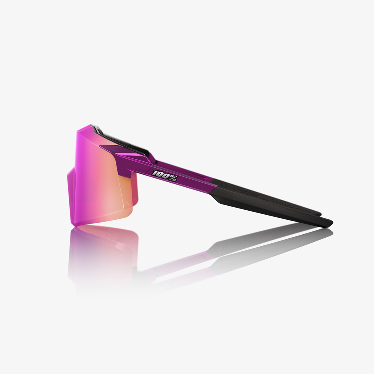 【最新作】 100% Aerocraft グロスパープルクローム サングラス AEROCRAFT - Gloss Purple Chrome - Purple Multilayer Mirror