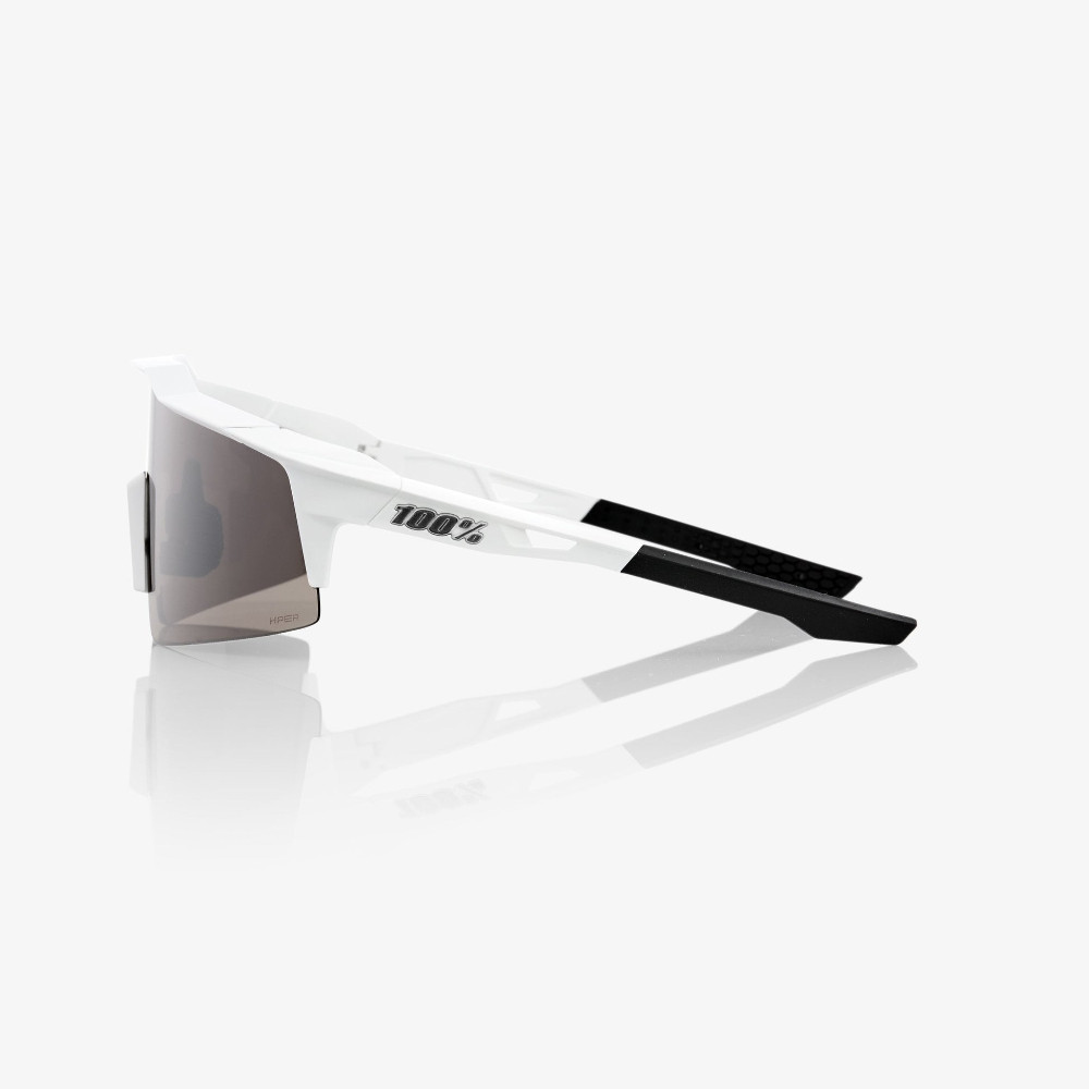 2026 100% Speedcraft® SL Matte White Hiper® Silver Mirror