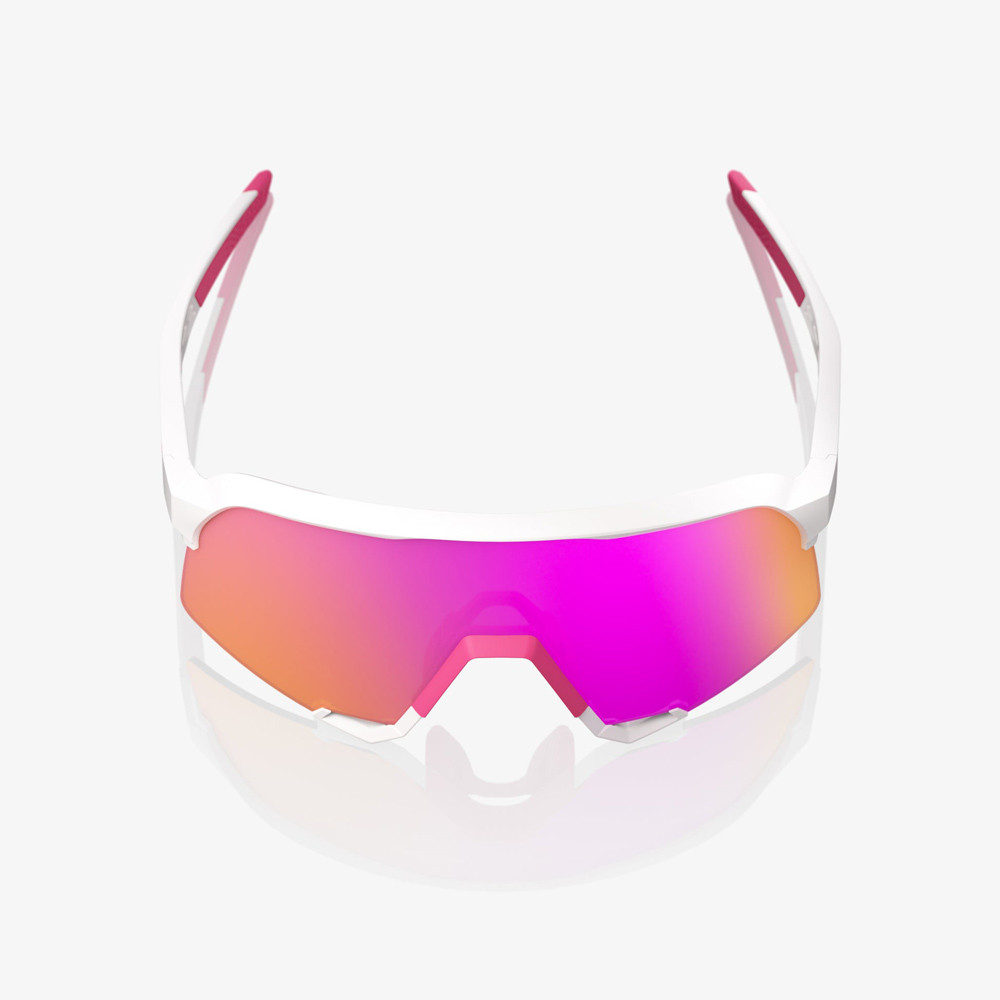 2025 100% S3 Matte White/Pink Hiper Vital Pink Mirror Lens