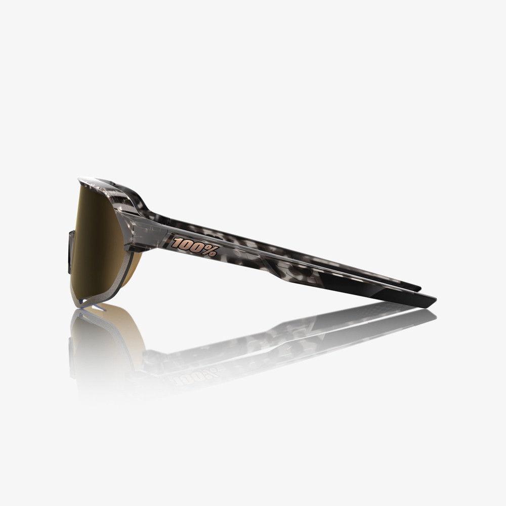 2025 100% S2 Gloss Black Havana Soft Gold Mirror Lens
