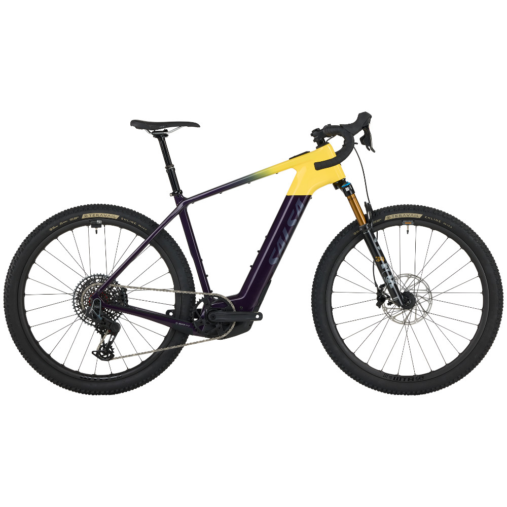 Salsa Jan Solo 26インチシングルスピードMTBフレーム16インチ 2026 Salsa Tributary C Force X0 AXS SUS - Amethyst/Yellow