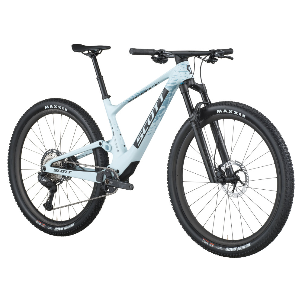 Scott ロードバイク アルミフレーム ホワイト/ブルー 2026 Scott Spark RC Pro Bike - Azure White | Revolutionbikeshop.com