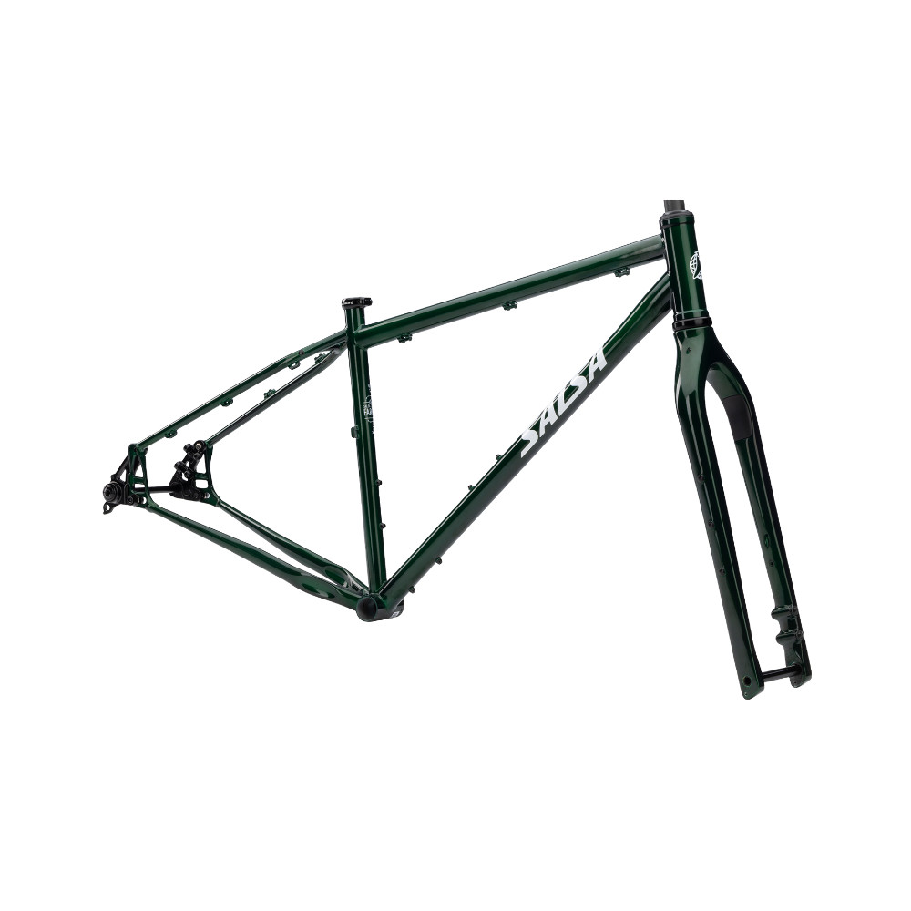 Salsa Jan Solo 26インチシングルスピードMTBフレーム16インチ 2026 Salsa Fargo Steel Frameset - Peat Moss | Revolutionbikeshop.com