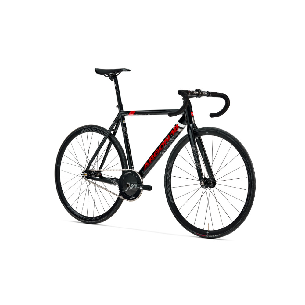 2026 Argon 18 Electron Kit Track - Black/Red Gloss