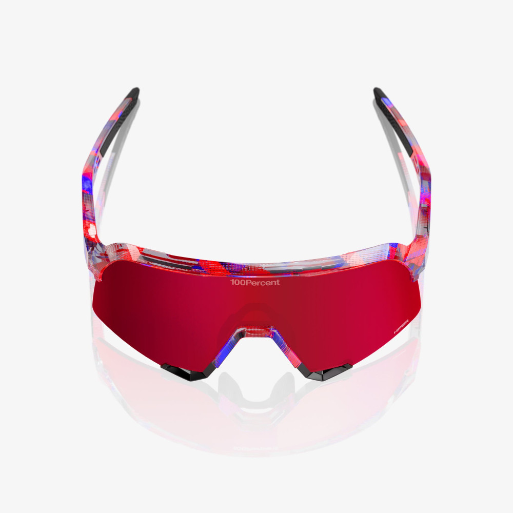 2026新作 100% S3 FDJ グロス ワンハンドレッド サングラス 2026 100% S3™ FDJ Gloss Translucent Red/Blue Hiper® Fire