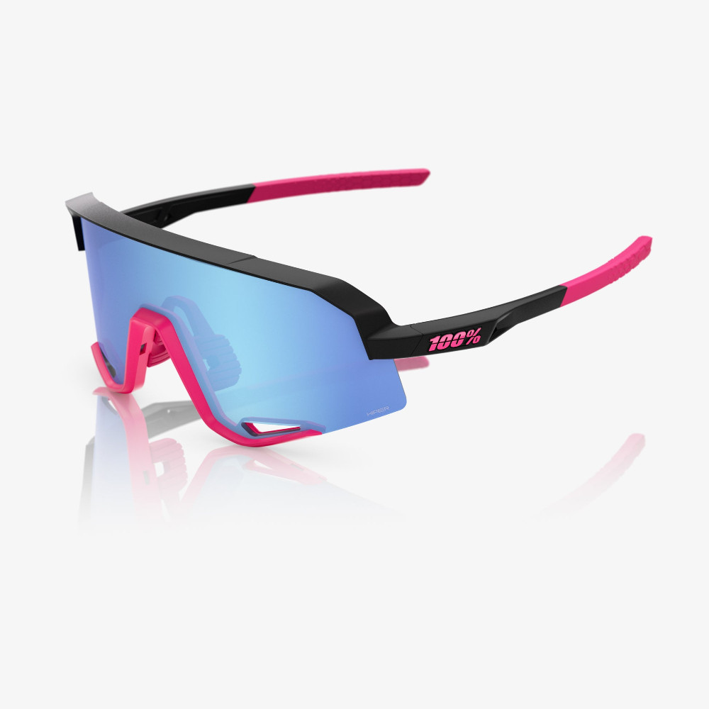 2026 100% Slendale® Matte Black/Pink Hiper® Blue Mirror