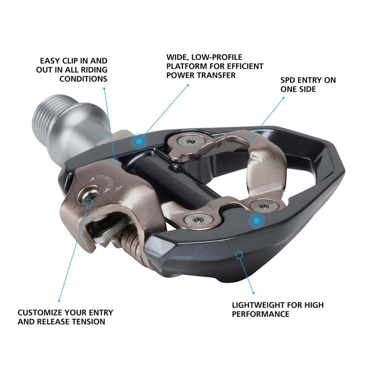 SHIMANO - (新品)SHIMANO ( シマノ ) PD-ES600 ブラック Shimano ES600 SPD pedaalset incl. schoenplaten-Zwart