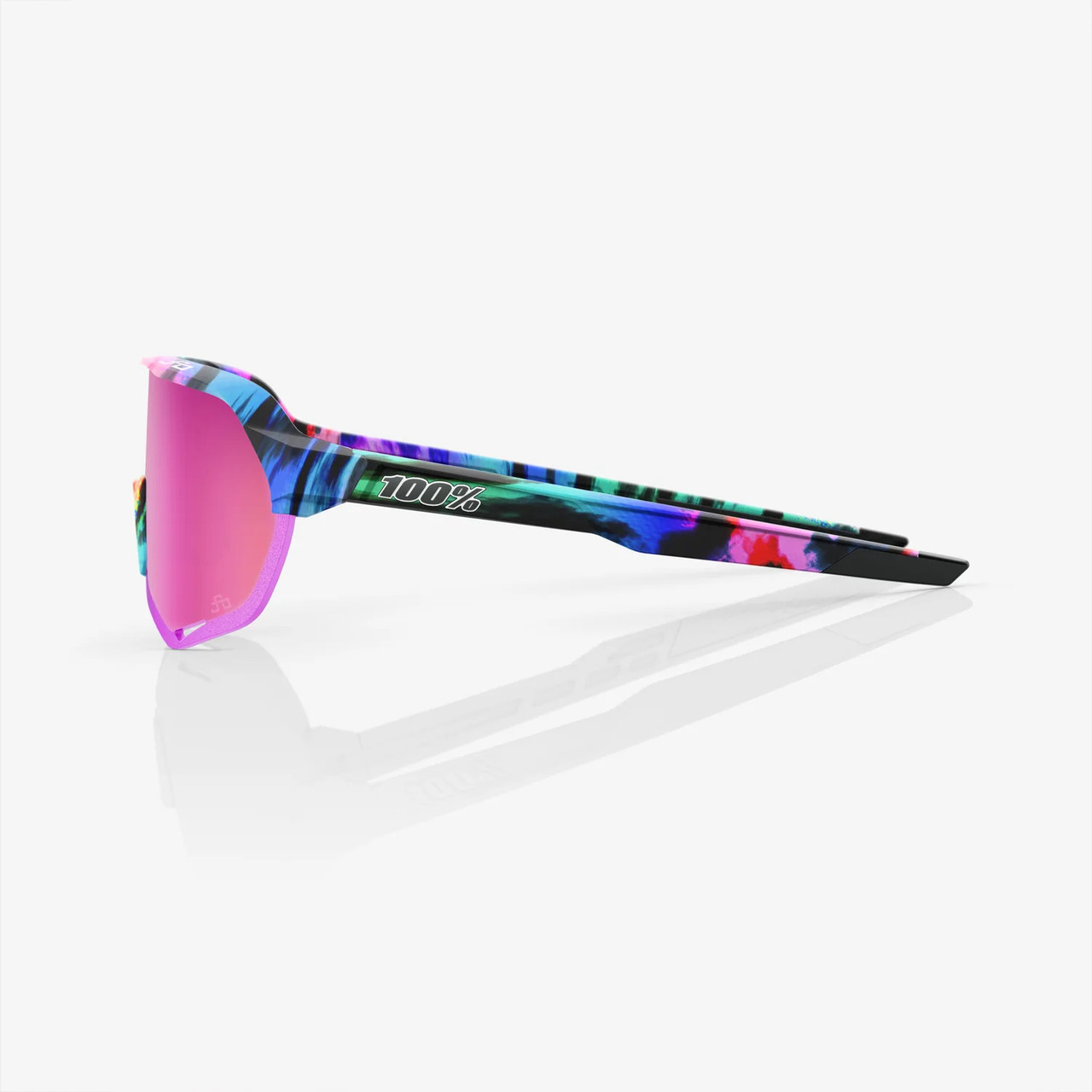 2023 100% S2 Peter Sagan LE Soft Tact Tie Dye Purple Multilayer Mirror Lens