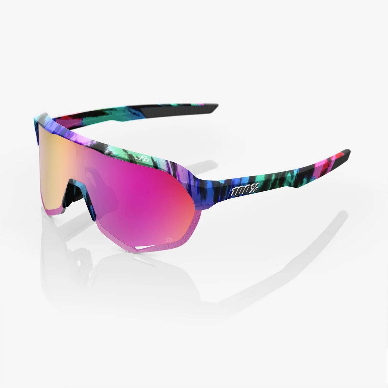 2023 100% S2 Peter Sagan LE Soft Tact Tie Dye Purple Multilayer Mirror Lens