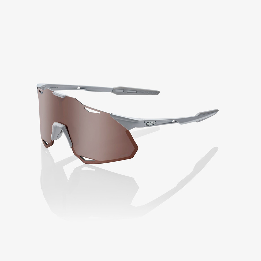 2025 100% Hypercraft Xs Matte Stone Grey Hiper Crimson Silver