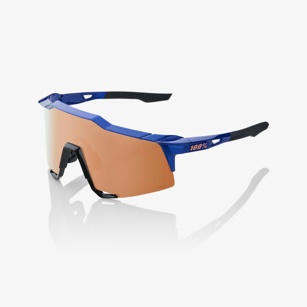 2023 100% SPEEDCRAFT Gloss Cobalt Blue HiPER Copper Mirror Lens