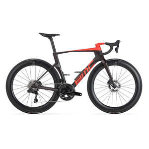 2026 BMC Teammachine R 01 Two - Maroon Carbon / Neon Red image