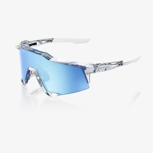 2025 100% Speedcraft Polished Translucent Clear Hiper Blue Multilayer Mirror Lens 2025 100% Speedcraft Polished Translucent Clear Hiper Blue Multilayer Mirror Lens